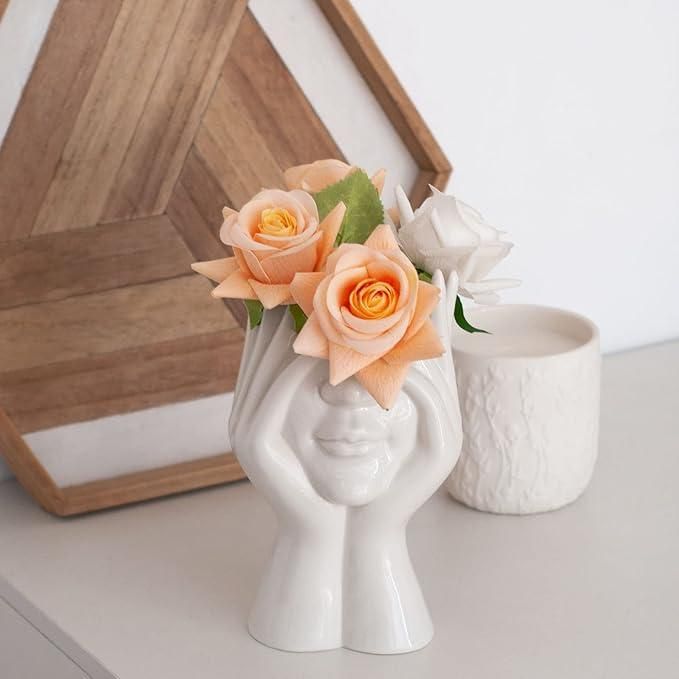 Elegant Aura Face Vase