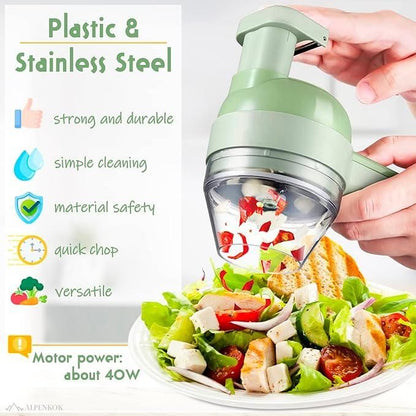 Portable Electric Vegetable Cutter Set