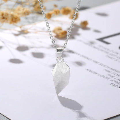 AVR Jewels Stunning 2 Pcs Black And Silver Matching Magnetic Heart Couples Pendant