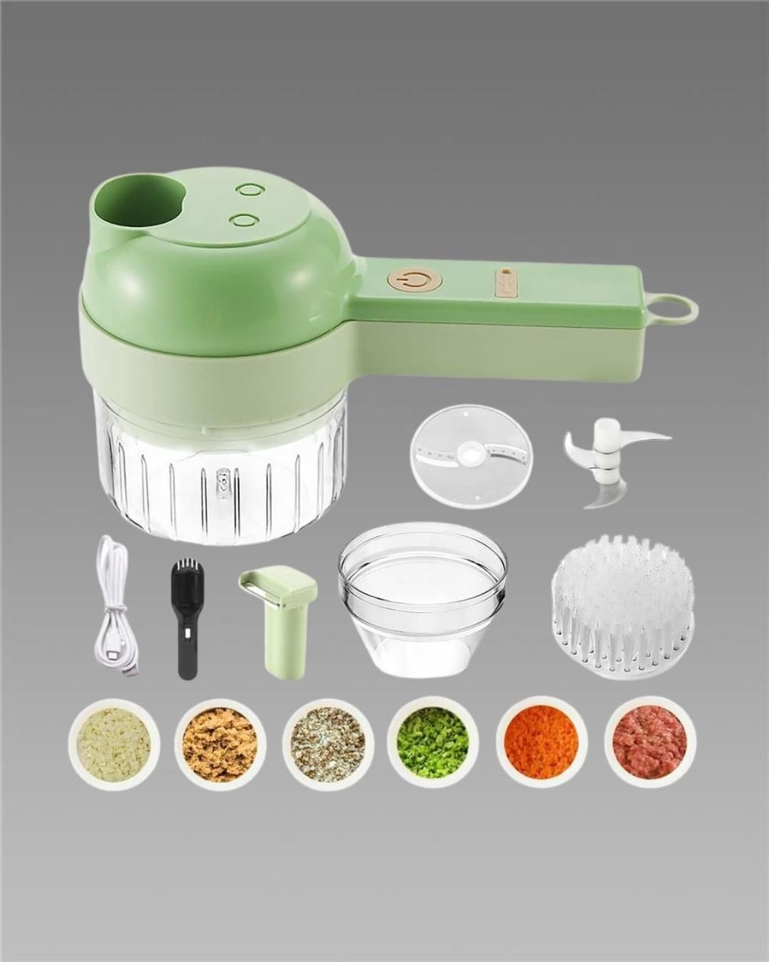 Portable Electric Vegetable Cutter Set