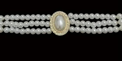 LustrePearl Elegance – Artificial Pearl Necklace